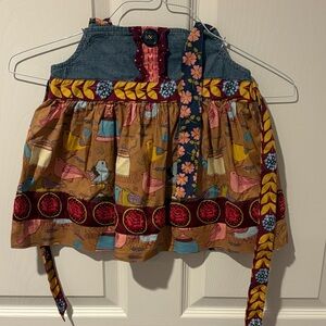 Matilda Jane Denim and Brown Bird Print Dress